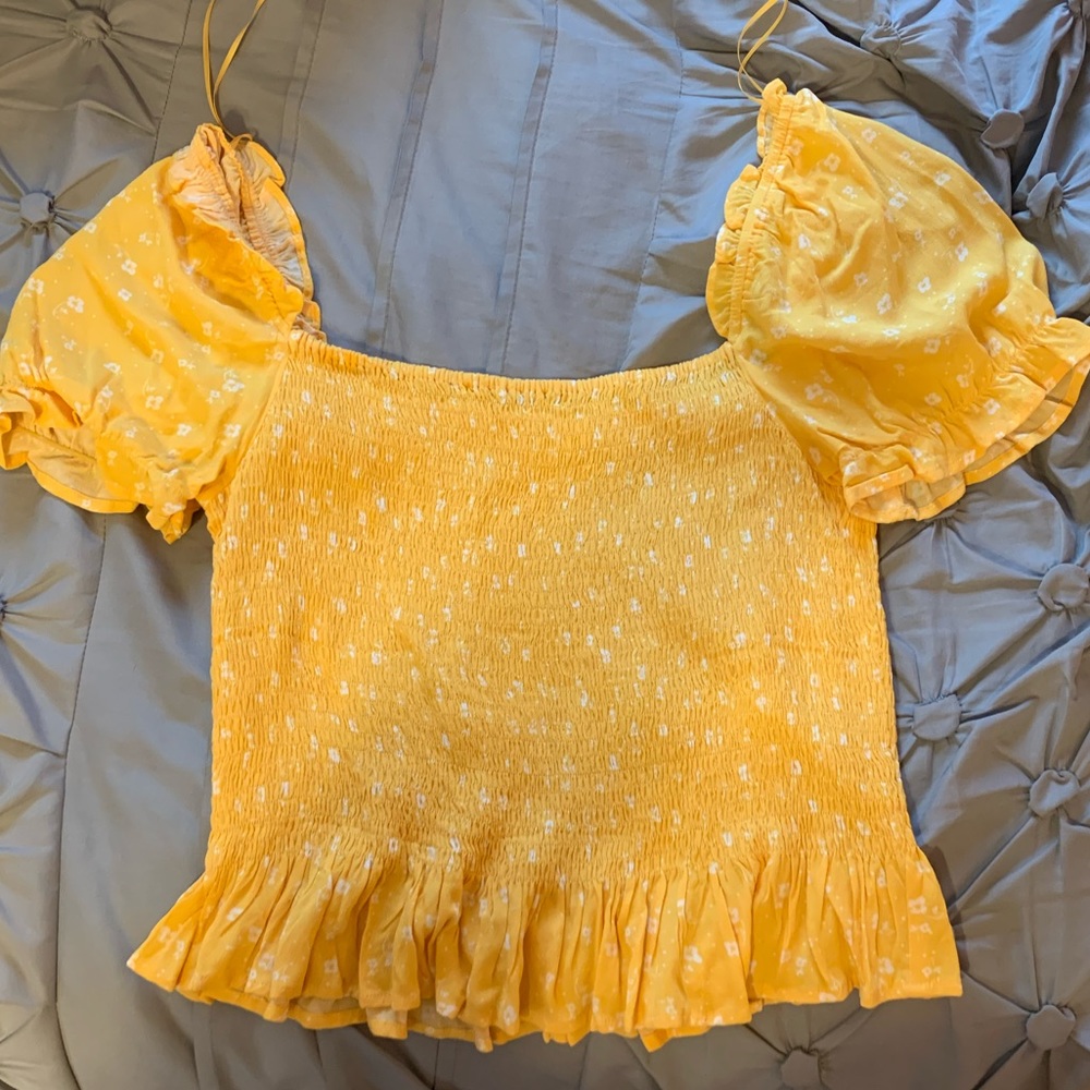 Smocked Ruffle Top